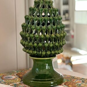 Lamp perforated pine cone